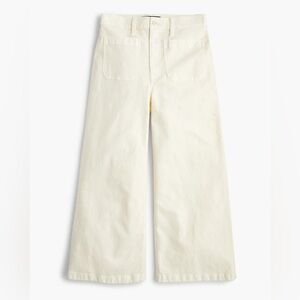 NWT Point Sur J.Crew Washed Wide-Leg Crop Pants - 33